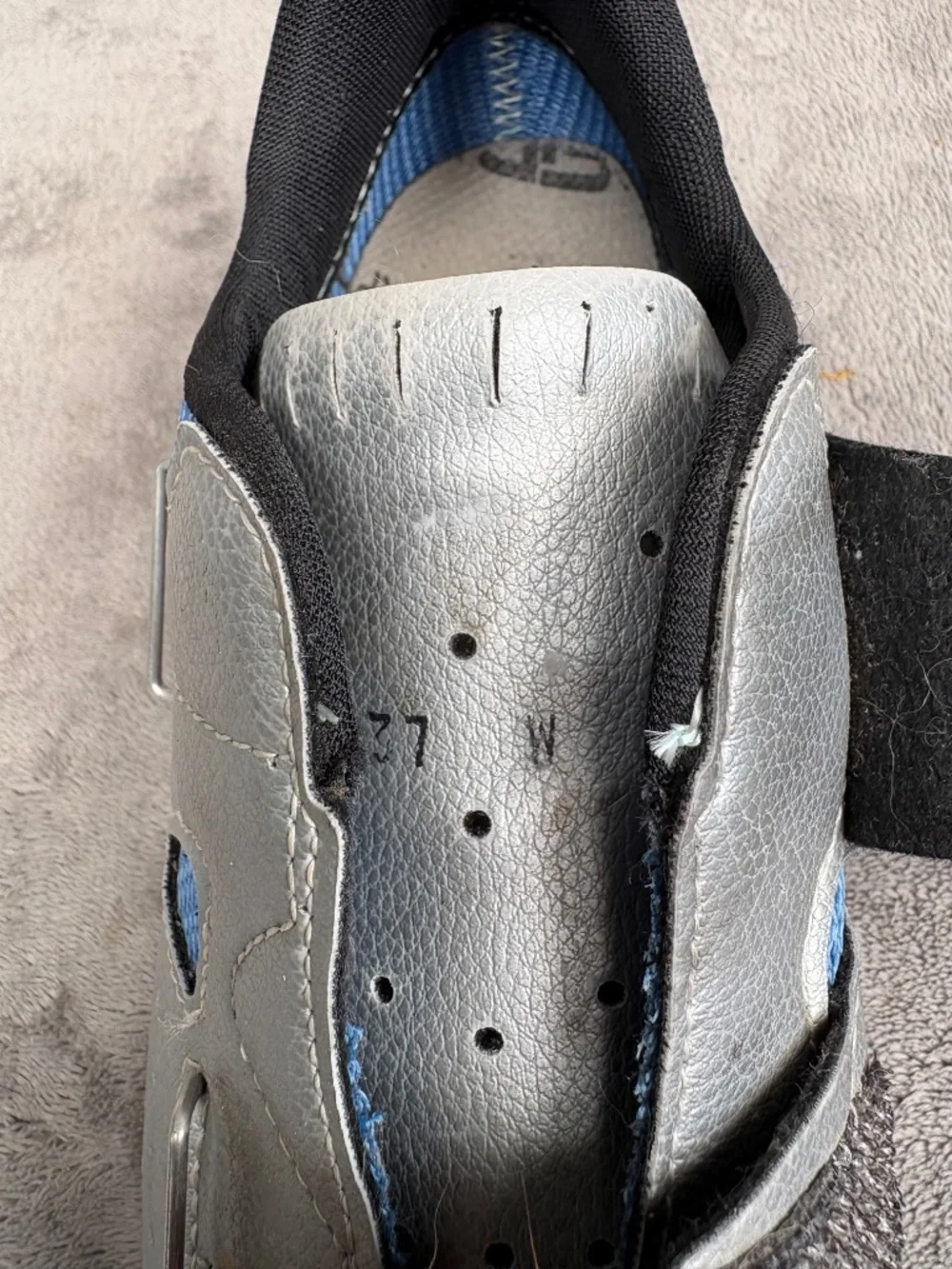 SIDI Clipless Road Bike Cycling Shoes Silver/Blue Women’s Size EU 37W/US7